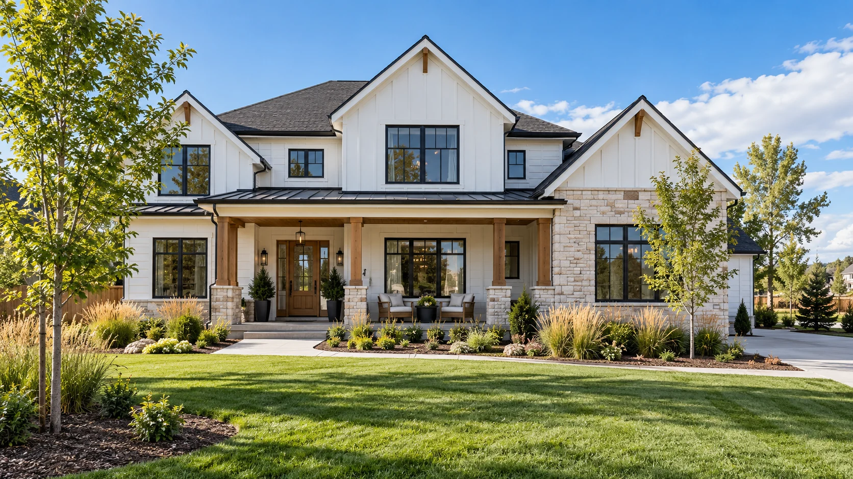 Illustrative Northern Colorado farmhouse